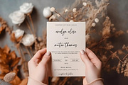 Simple Invitation Minimalist Wedding, an Invitation Template by LucaTheme (Thumbnail 2 of 6)