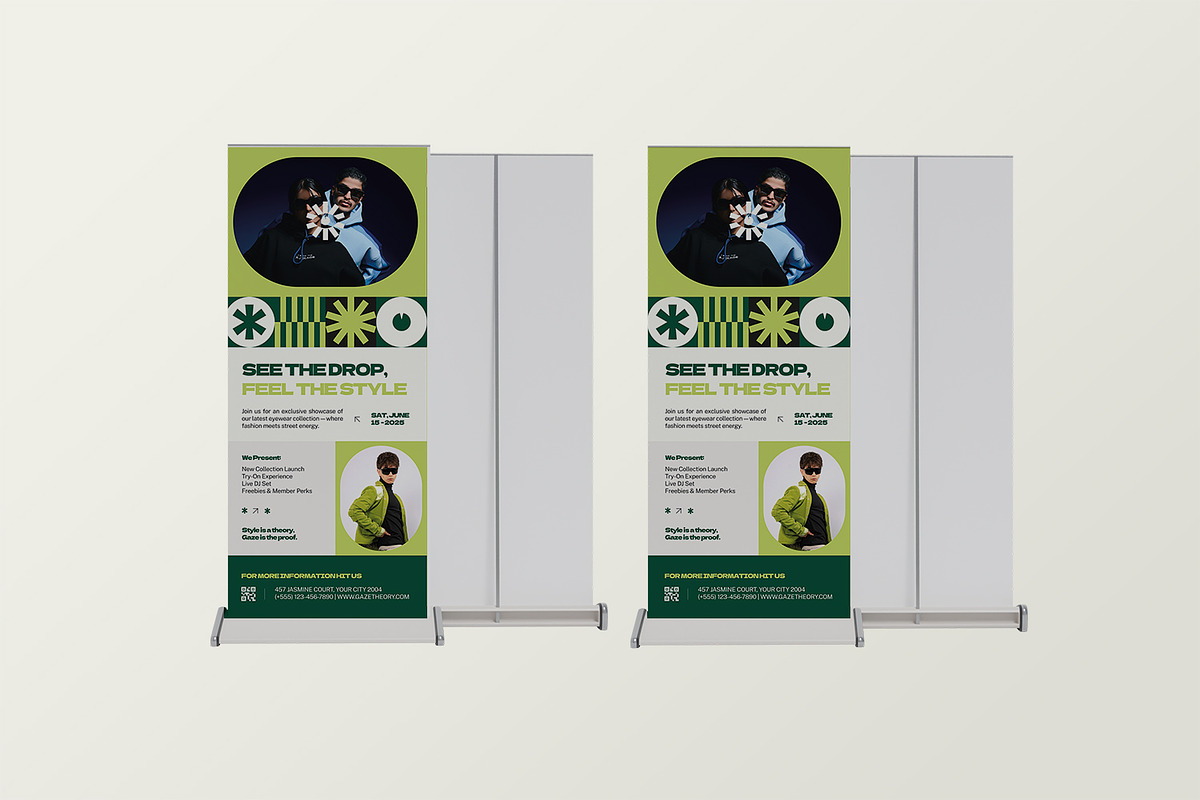 Gaze Theory - Roll Up Banner, a Print Template by StreaksideStd (Photo 2 of 3)