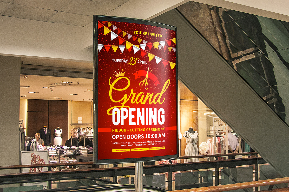 Grand Opening Poster / Flyer, a Flyer Template by Vector beauty