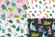 LAZY CATS (10 cats + patterns), an Animal Illustration by Bonfloret Studio (Thumbnail 6 of 10)