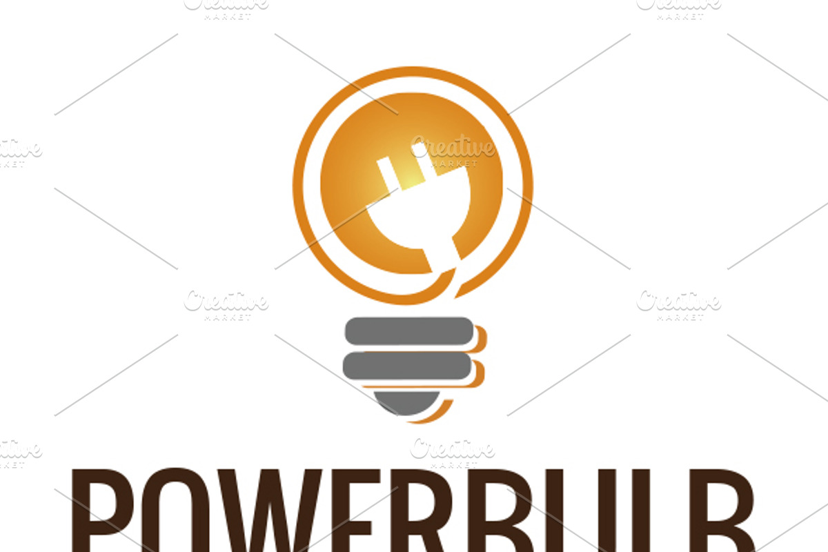 Power Bulb Logo Template, a Branding & Logo Template by DesignMarket (Photo 2 of 2)