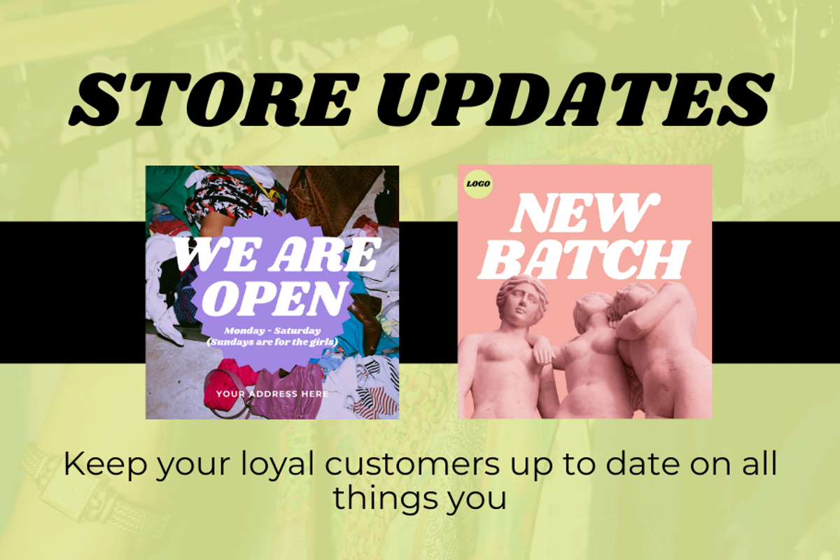 Thrift Shop Social Marketing, a Social Media Template by ShayMadeWhat (Photo 3 of 6)