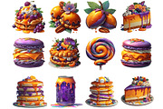 Mardi Gras Fat Tuesday Treats Clipar, an Illustration by DreamArtGraphic (Thumbnail 4 of 4)