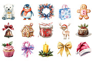 Cute Christmas Day Clipart, an Illustration by Designking (Thumbnail 3 of 5)