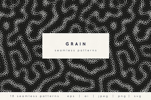 Grain Seamless Pattern Set