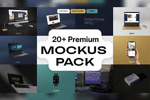 20+ Premium Device Mockup Pack