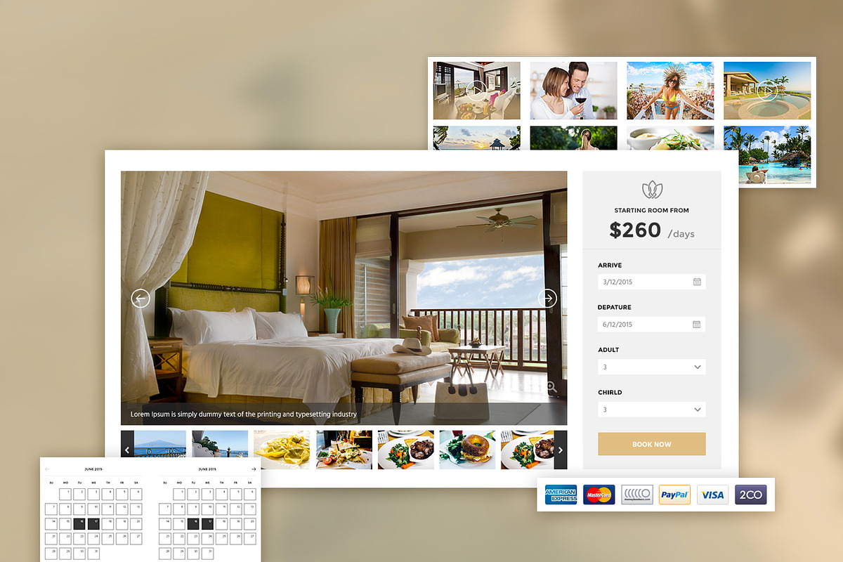Lotus - Hotel Booking WordPressTheme, a WordPress Template by EngoCreative.com (Photo 3 of 4)