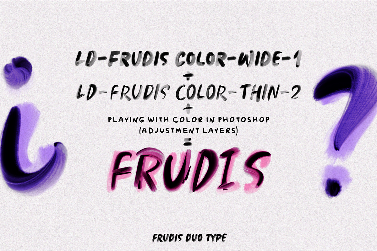 FRUDIS. OTF SVG PAINT Duo fonts., a Handwritten Font by Luxfont (Photo 6 of 10)