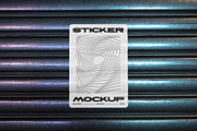 Sticker Mockup on Metal Shutter, a Product Mockup by Design Squad (Thumbnail 3 of 5)