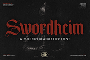 Swordheim, a Blackletter Font by Eagle & Bison Design Co. (Thumbnail 1 of 5)