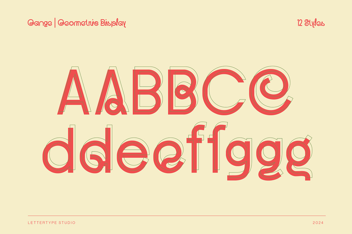 Gange – Bold Geometric Sans, a Sans Serif Font by Lettertype Studio (Photo 9 of 15)