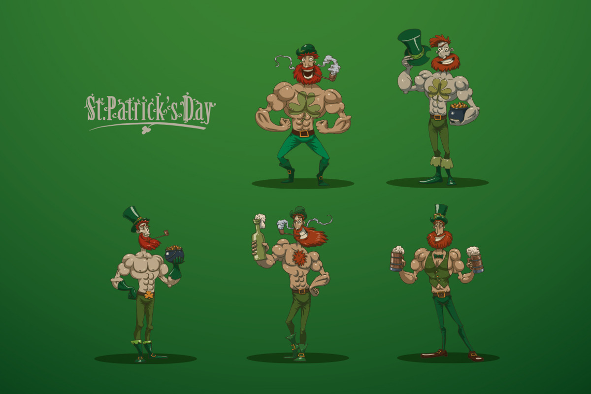 St. Patricks day bundle, vector, an Illustration by IvanNikulin (Photo 2 of 3)