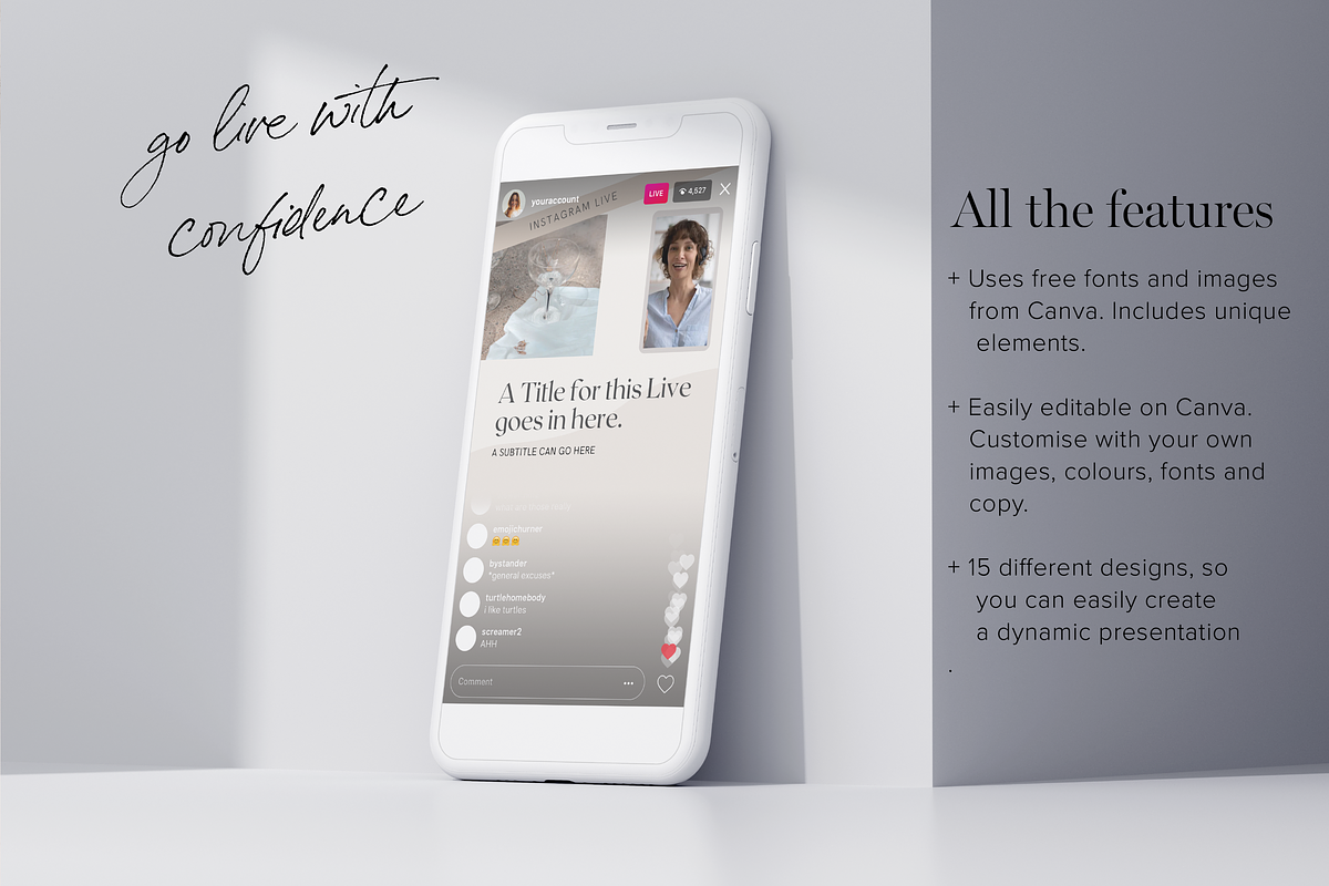 Instagram Live Presentation Template, a Social Media Template by Tabitha Emma (Photo 7 of 7)