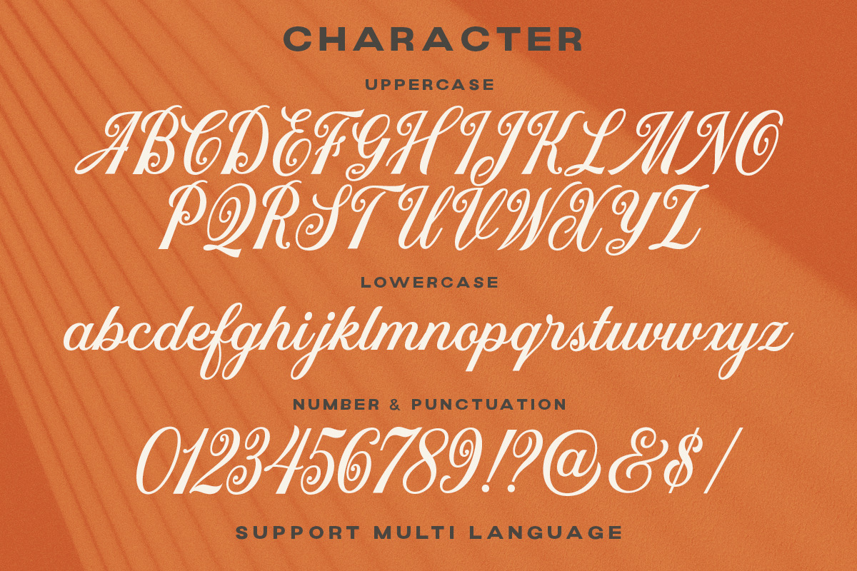 Morchain Script, a Script Font by Letterhend Studio (Photo 9 of 9)