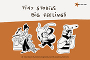 Tiny Stories: Parenting Doodles, a Person Illustration by Olly Kava (Thumbnail 1 of 8)