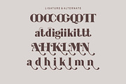 Amelia, a Serif Font by Kenrichi (Thumbnail 9 of 10)