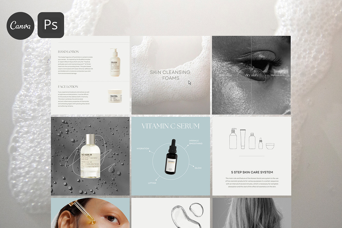 CANVA & PS/Skin Care Social Media, a Social Media Template by Simple có (Photo 1 of 13)