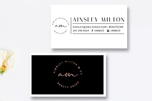Salon Business Card Template