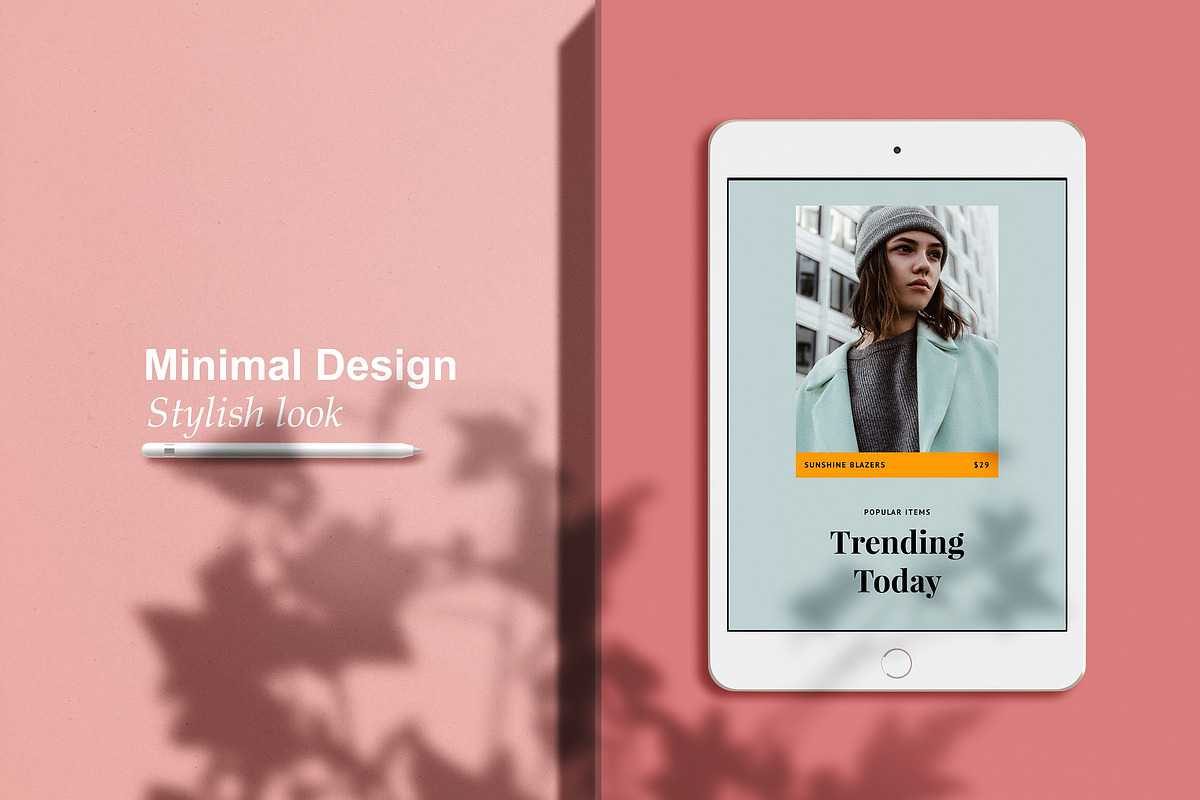 Minimal iPad Mockup, an iPad Mockup by Momogi (Photo 2 of 6)