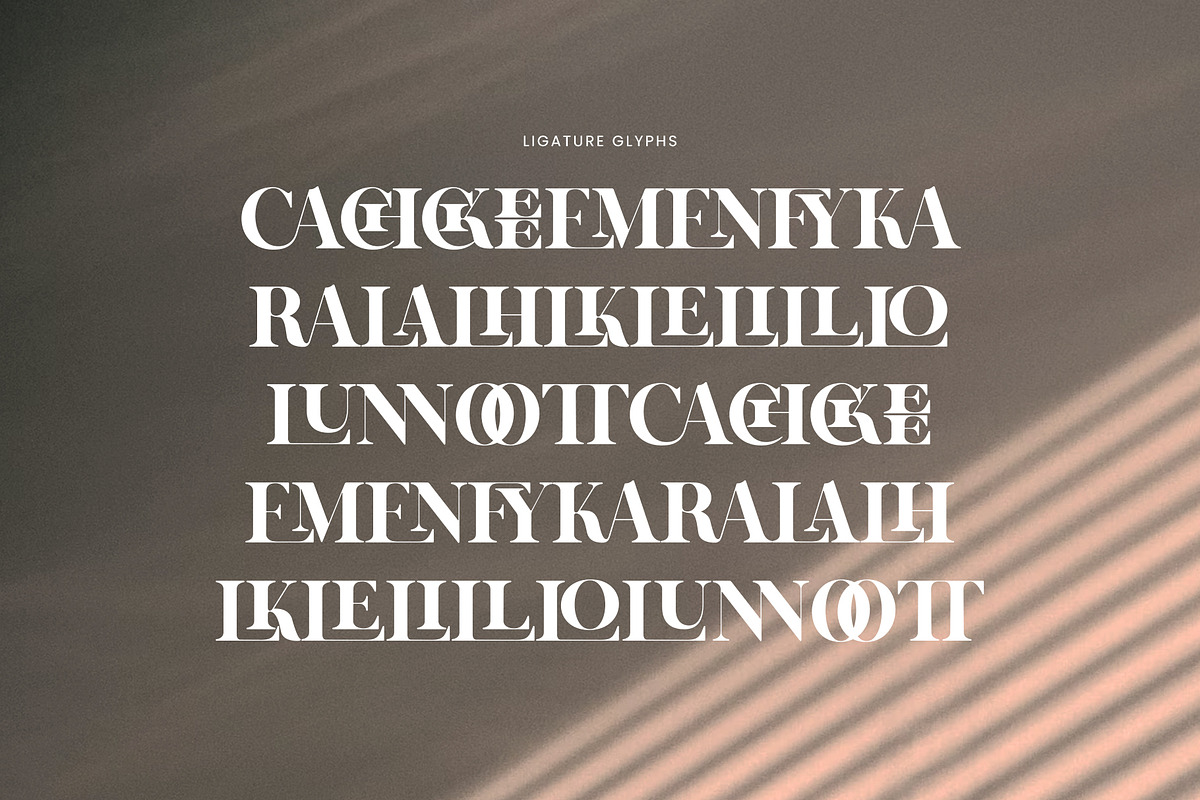 Kalins Elegant Ligature Serif Font, a Serif Font by Graphicxell (Photo 8 of 8)