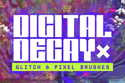 Glitch and Pixel Brushes, a Brush Add-On by Tomasz Ostrowski Design