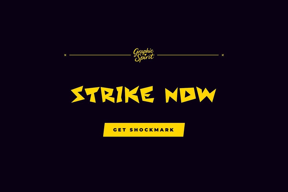 Shockmark Font, a Handwritten Font by Graphic Spirit (Photo 8 of 8)