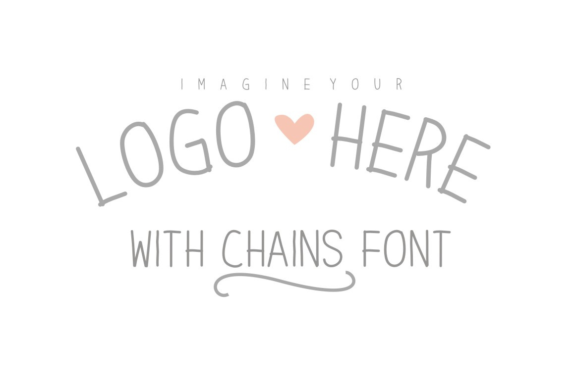 CHAINS FONT, a Script Font by Fonts & Printables