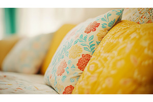 Colorful bohemian pillows add, an Arts & Entertainment Photo by Lermont51