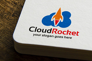 Cloud Rocket Logo Template, a Branding & Logo Template by mesuka