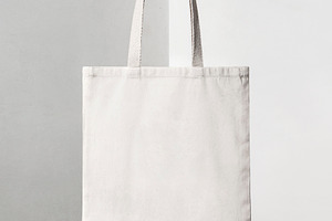 Tote squared bag light beige