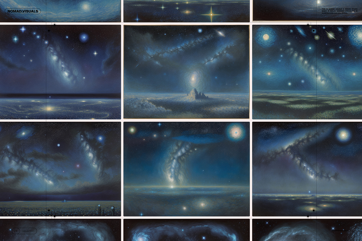 Galactic Fields Illustrations, a Background Graphic by Nomad Visuals (Photo 4 of 16)