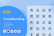 Crowdfunding Icon Set, an Icon by Nathaya Studio (Thumbnail 1 of 2)