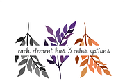 Halloween Wreath & Leaf Set, an Illustration by Kelly Jane Creative (Thumbnail 2 of 5)