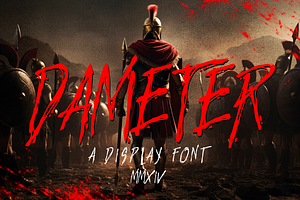 Dameter Metal Horror Display Font