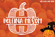 Pumpkin Monogram Font, a Symbol Font by Aqua Artistry Creations (Thumbnail 4 of 4)