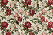 Floral Seamless Patterns + Cliparts, a Pattern Graphic by Olya Creative (Thumbnail 17 of 20)