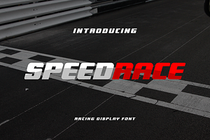 Speedrace - A Racing Display Font