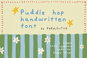 Puddle Hop Handwritten Font, a Handwritten Font by Perplexitics (Thumbnail 1 of 11)