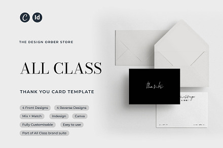 The AC - Thank You Cards, a Stationery Template by The Design Order Store