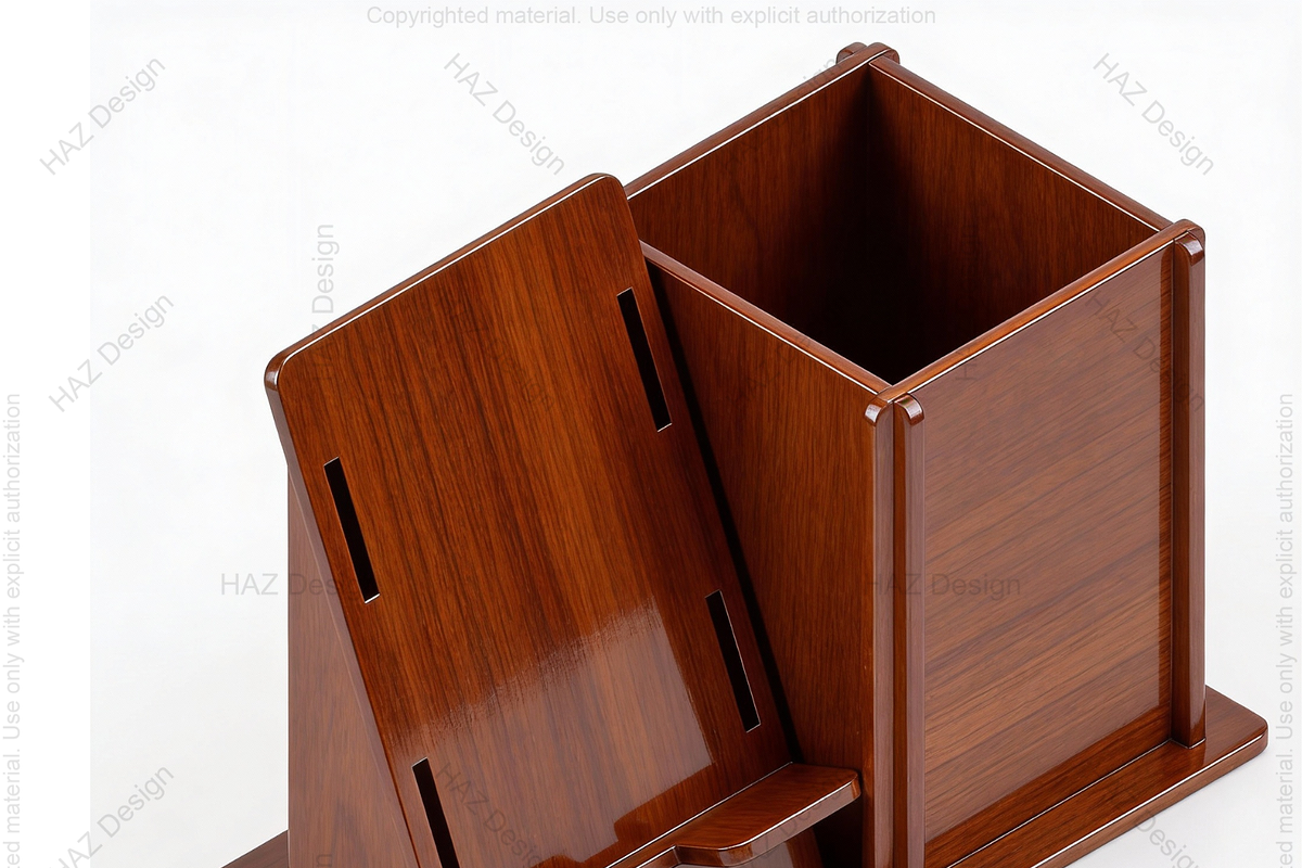 Desk Organizer Phone Stand Pen Holde, a Graphic by AtacanDigital (Photo 6 of 6)