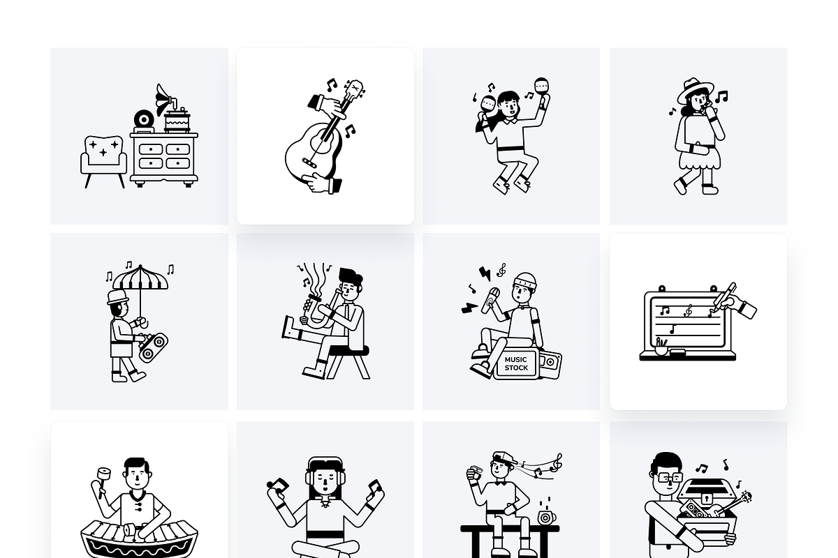 Animated Song and Music Icons, a Duotone Icon by Prosymbols (Photo 11 of 12)