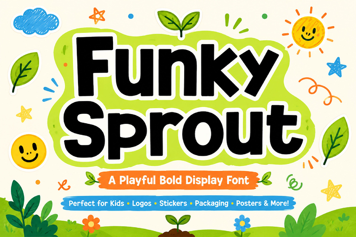 Funky Sprout, a Slab Serif Font by Wow Magic (Photo 4 of 5)