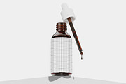 Glass Dropper Bottle Mockup, a Packaging Mockup by Unerispace (Thumbnail 3 of 4)