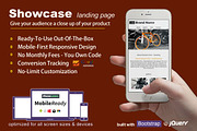 Showcase - Landing Page, a Landing Page Template by RocketLanders Templates (Thumbnail 1 of 5)