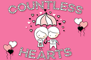 Countless Hearts Love Font, a Font by Anastasia Feya (Thumbnail 1 of 6)