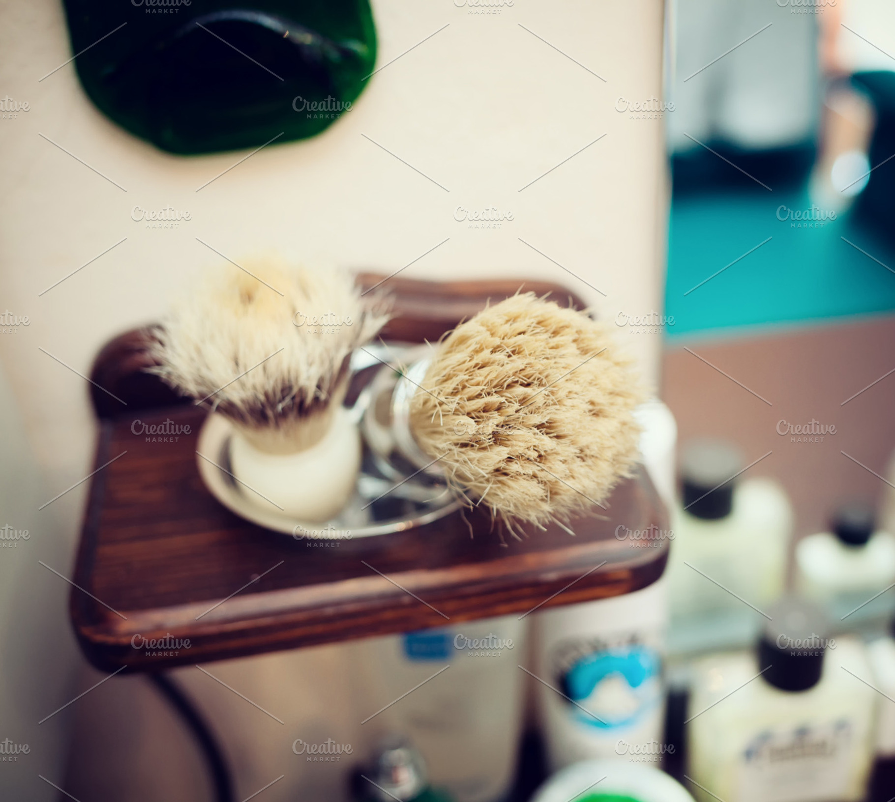 Brush shaving stock photo containing background and barber, a Beauty & Fashion Photo by Antonio Gravante Market