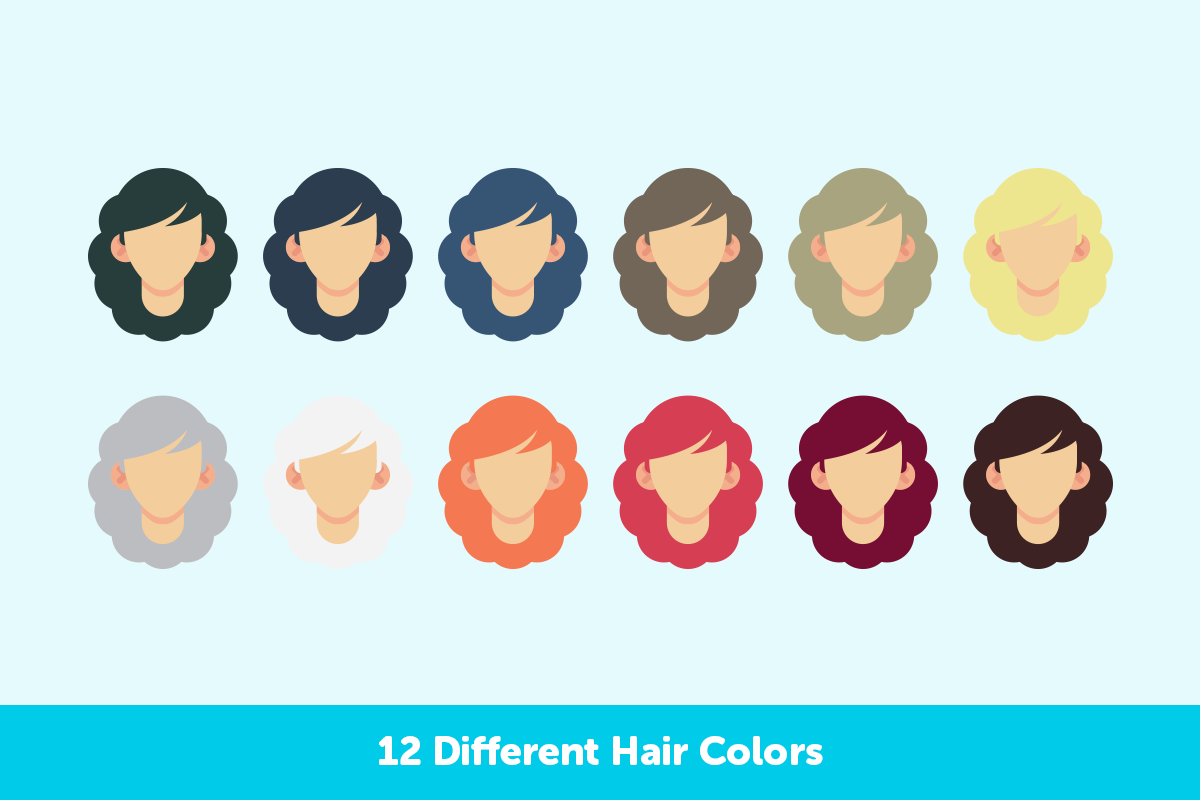 Female Avatar Generator, an Illustration by Blue Cyclops Shop (Photo 4 of 5)