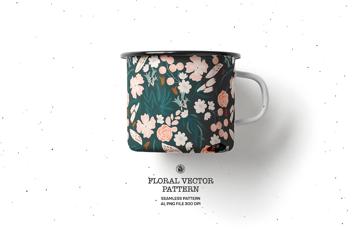 Hand Drawn Vector Floral Pattern, a Pattern Graphic by Webvilla Studio (Photo 3 of 6)
