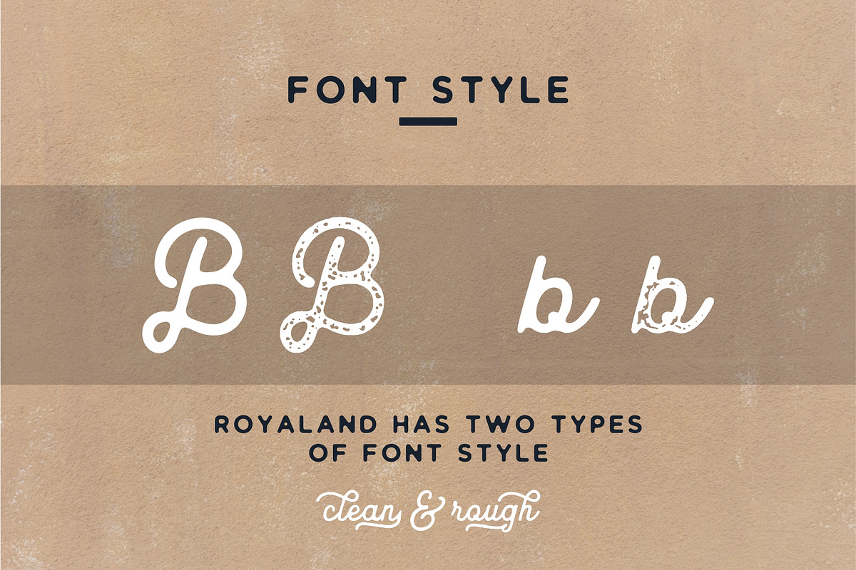 Royaland Vintage Font preview 2