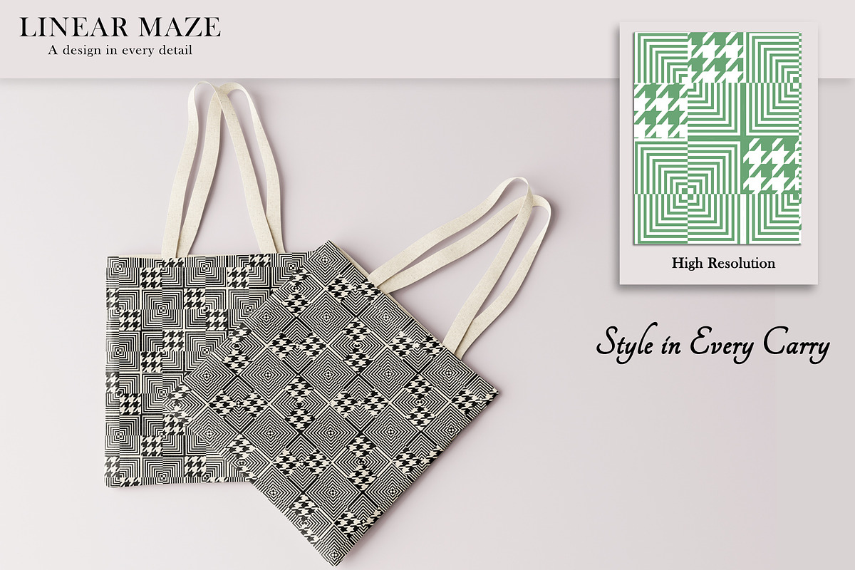 Linear Maze Prints & Patterns, a Pattern Graphic by GND ART STUDIO (Photo 6 of 8)